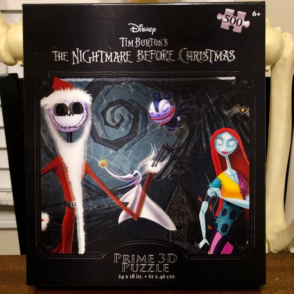 🖤5 for $20🖤 Tim Burton’s Nightmare Before Christmas 3D 500 Pc Halloween Puzzle